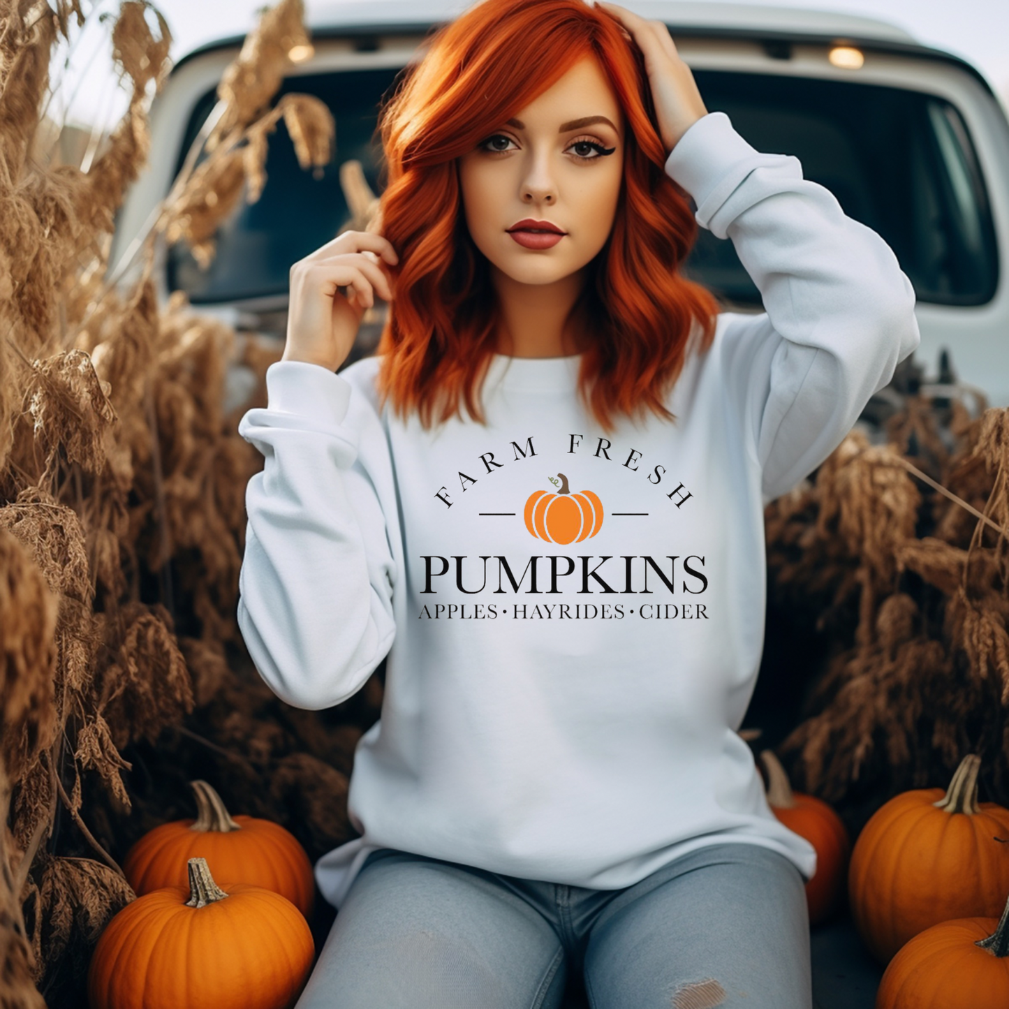 Farm Fresh Pumpkins Crewneck