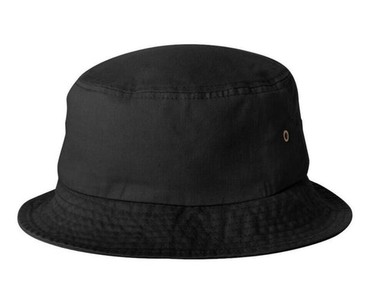 Black bucket hat